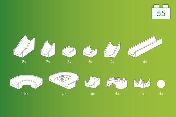 55 delige onderdelen set.