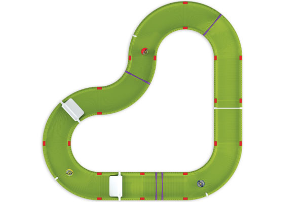 44-delige knikkerbaan inclusief 3 kogels.