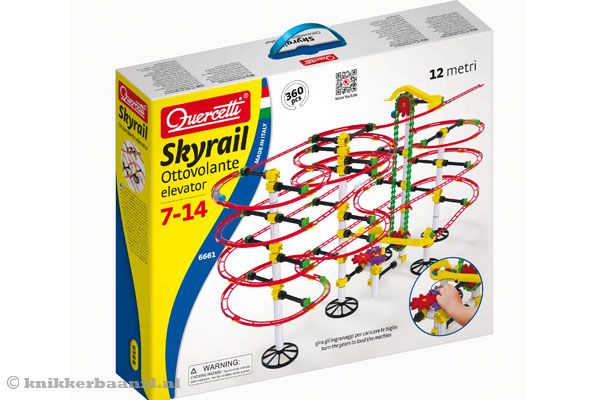 Quercetti knikkerbaan in luxe verpakking.