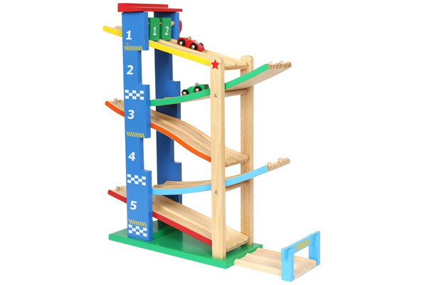 Woodtoys Auto racebaan | Knikkerbaanxl.nl Woodtoys Pinguinbaan | Knikkerbaanxl.nl