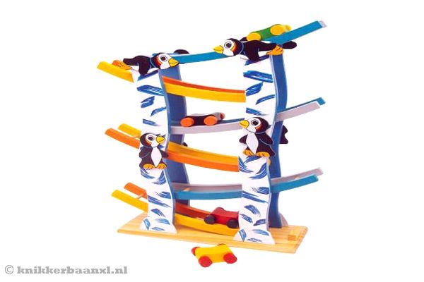 Woodtoys Pinguinbaan | Knikkerbaanxl.nl Woodtoys Pinguinbaan | Knikkerbaanxl.nl