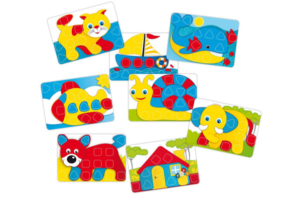 Met 8 kaarten met plaatjes